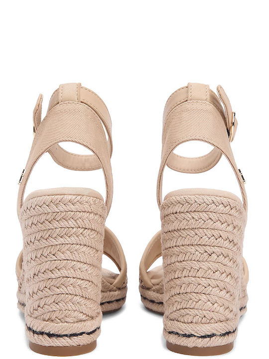 Summer Women's Platform Espadrille Style Beige