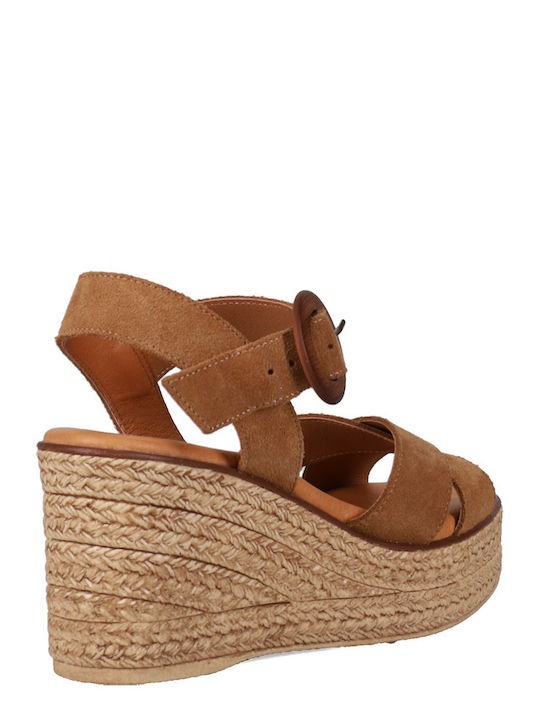 Summer Women's Platforms Tabac Brown