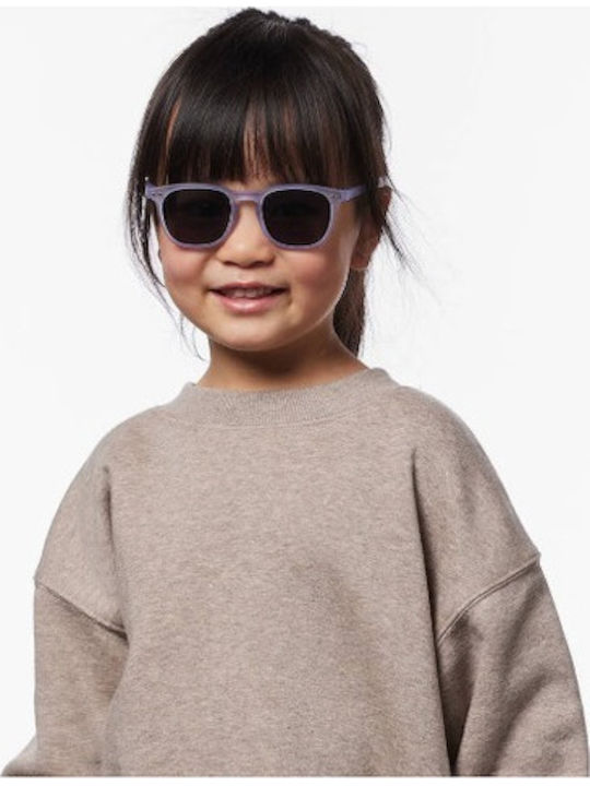 Izipizi Square Kids Sunglasses with Polarized Purple Lens for 5-7 Years