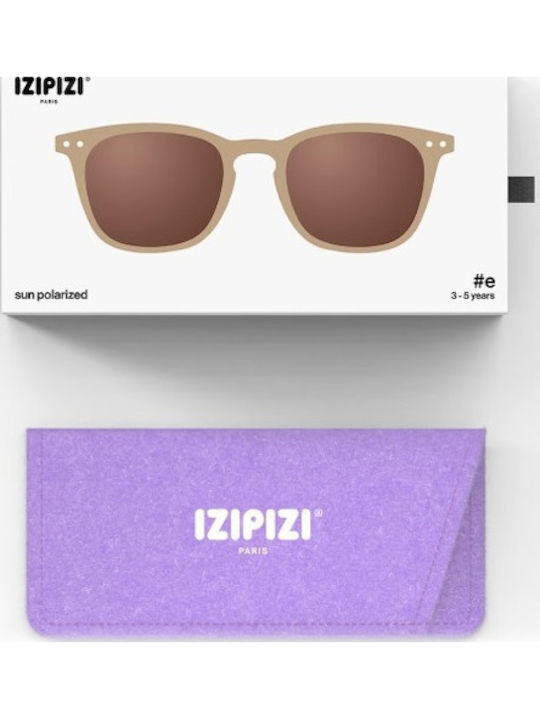Izipizi Square Kids Sunglasses with Polarized Brown Lens for 5-7 Years