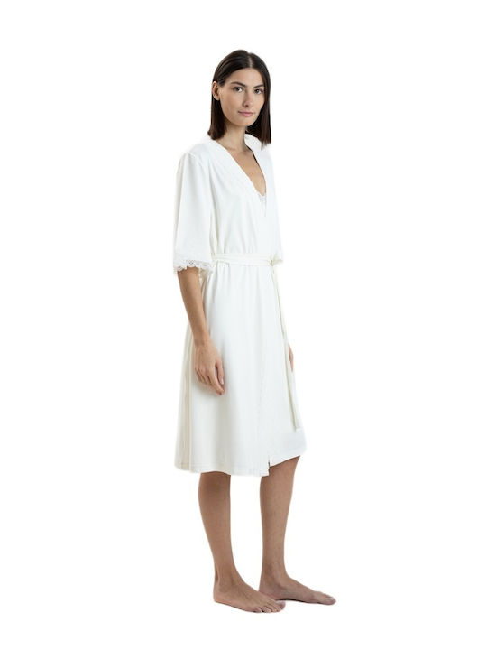Giota Summer Women's White Robe