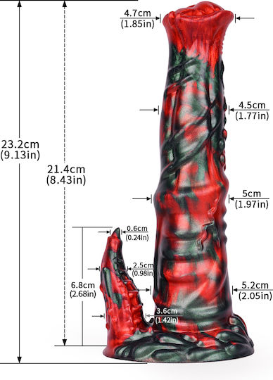 Kinksters Dildo Realistic Roșu