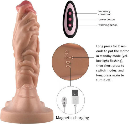 APH Realistic Dildo With Suction Cup Flesh