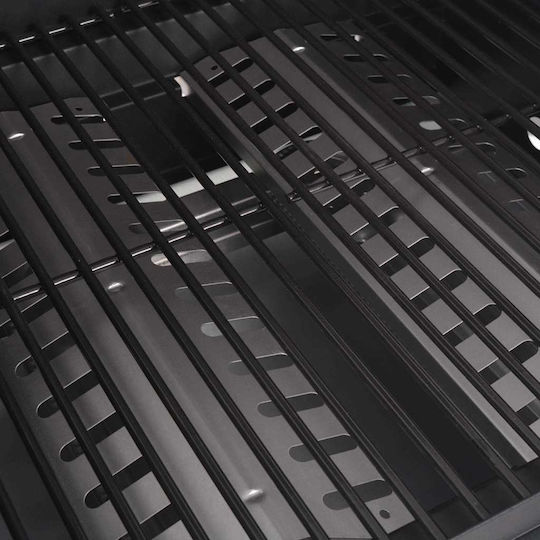 vidaXL Gasgrill mit 2 Grills und Seitenbrenner