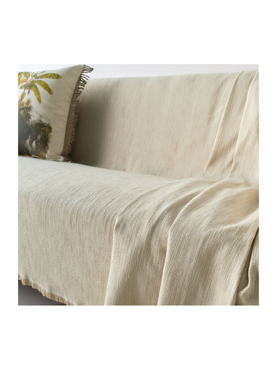 Kentia Maxton 12 Cuvertură Pentru Canapea Patru Locuri Jacquard 180x320 cm Bej