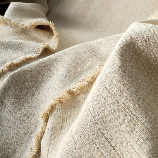 Kentia Maxton 12 Sofa Throw 2 Seater Jacquard 180x240cm Beige