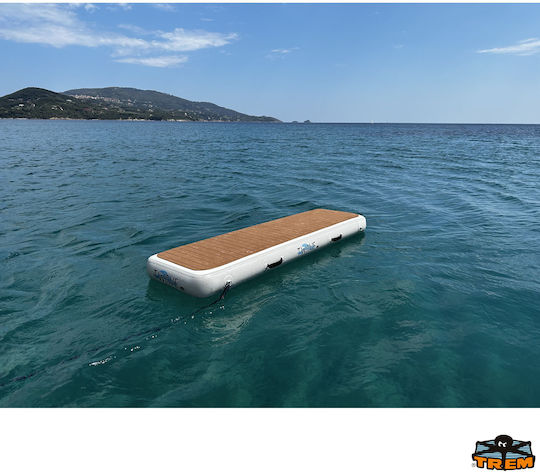 Trem Twave Inflatable Platform Deck Passerella Floats Teak Type 200x60cm Twave 35.tr.b2050200