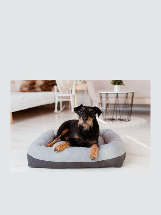 YEGO Design Καναπές Κρεβάτι Σκύλου Ορθοπεδικός Γκρι 90x70εκ.