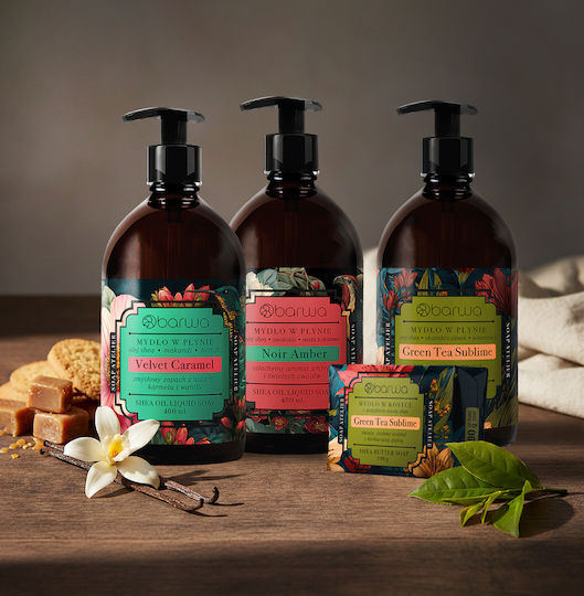 Barwa Αφρόλουτρο με Βούτυρο Καριτέ & Άρωμα Πράσινο Τσάι 480ml