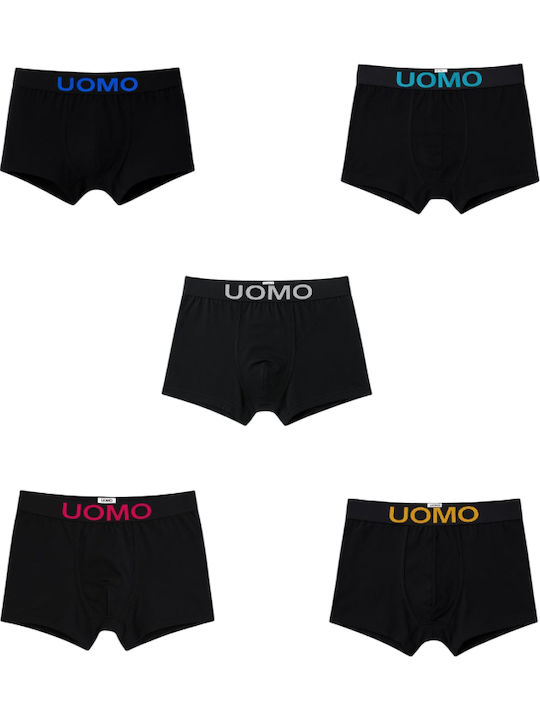 Ανδρικά Μποξεράκια Μαύρα 5Pack