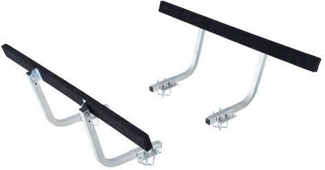 Vevor Boat Trailer Guides 425 Mm/475 Mm Height Adjustable Trailers Guide 2pcs Thickened Steel Trailer Guide-ons Thick Support Pads Fits L-beam Box C-channel Bunk-style Pontoon Trailers