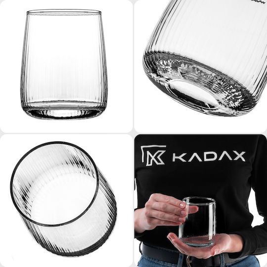 Kadax Set Pahare Apă Bere Cocktail Sticlă Portocalii 310ml 8 Bucăți