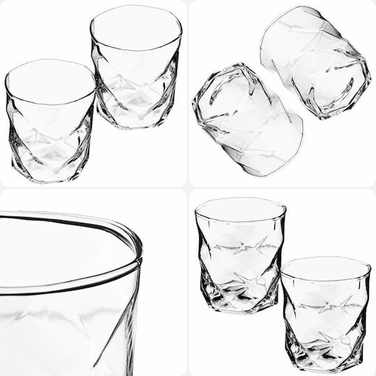 Kadax Set Glasses Water Whiskey Glass 330ml 2 Pieces