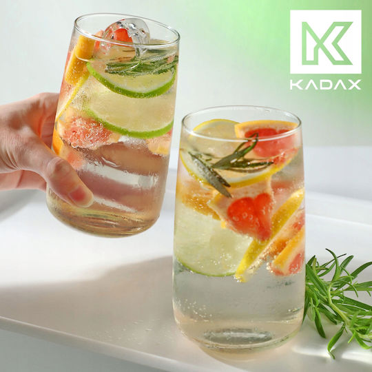 Kadax Set Pahare Pentru Apă Din Sticlă 480ml 4 Bucăți