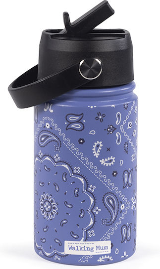 Walking Mum Παγούρι Θερμός Bandana Σιέλ 350ml 1120800763