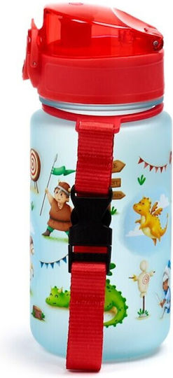 Eco-Friendly Shatterproof Kids Water Bottle Puckator Knights & Dragons Pop Top 350ml