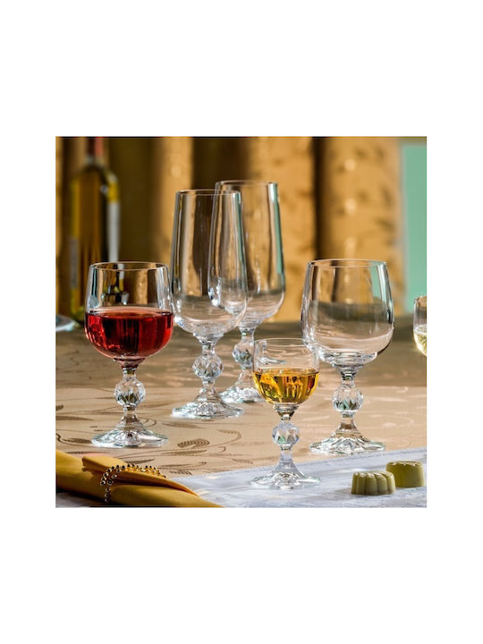 Crystalite Bohemia Set of Glasses for White and Red Wine made of Crystal Stemmed 36pcs