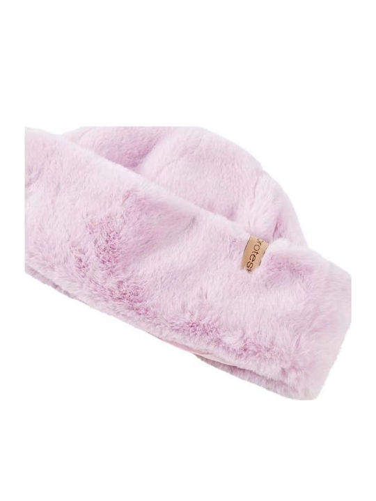 Beanie Γυναικείος Σκούφος Πλεκτός σε Μωβ χρώμα