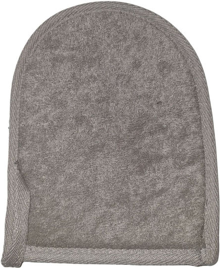 Bath Mitt Charcoal Bamboo & Linen