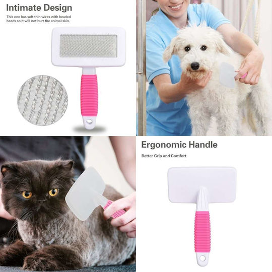 Dog Brush S Dogs Haircare 14x10cm Pink