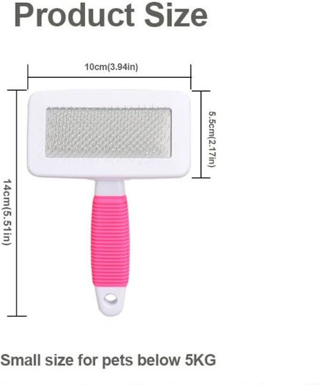 Dog Brush S Dogs Haircare 14x10cm Pink