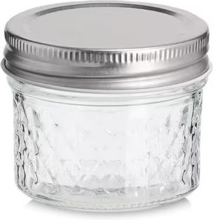Zeller Set of 3 General Use Glass Jars with Cork Transparent 100ml 3 Pieces