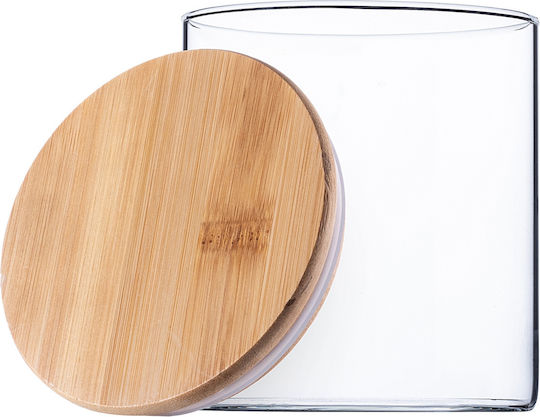 Kadax Set 3 Stück Getreidegläser mit Deckel Glas Transparent 800ml