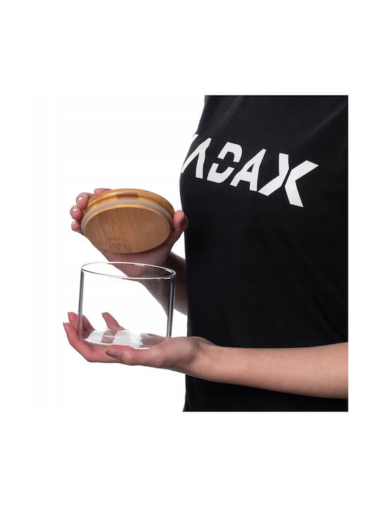 Kadax Βάζο Δημητριακών με Καπάκι Γυάλινο Διάφανο 550ml