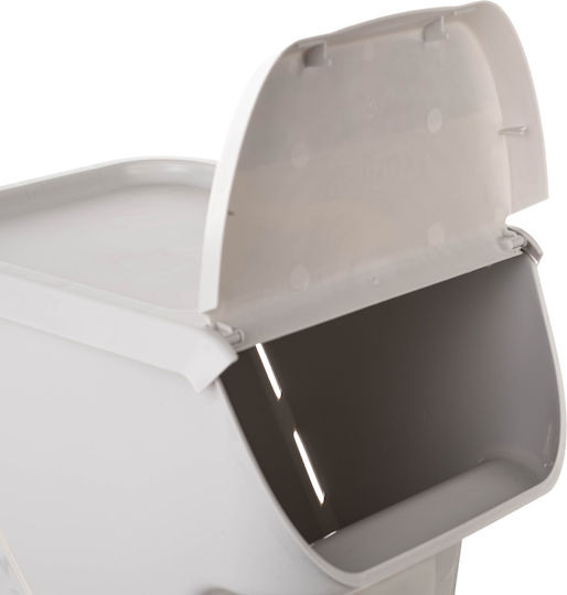 Kadax Vază De Utilizare Generală Cu Capac Din Plastic Alb 26.5x26x33cm