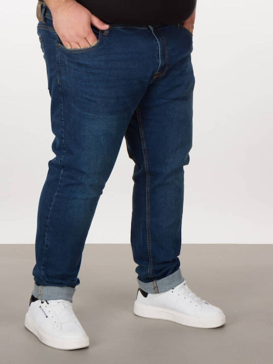 Herren Jeanshose mit Entspannt Anwendung Blau 252MJP-4075A