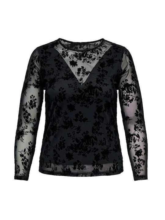 Women's Blouse Long Sleeve Black