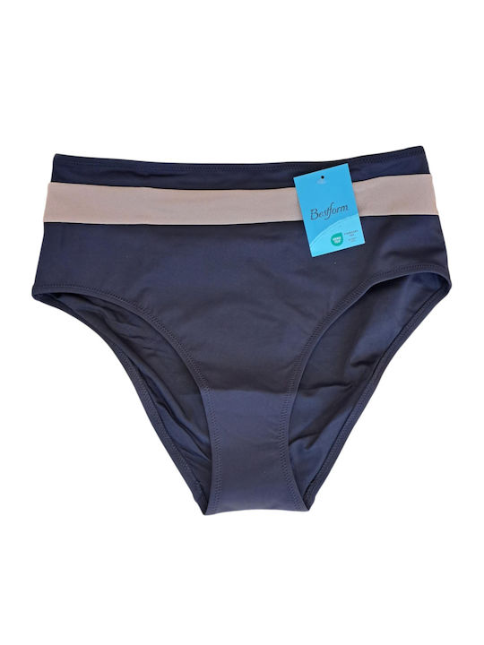 Bikini Slip Ψηλόμεσο Μαύρο