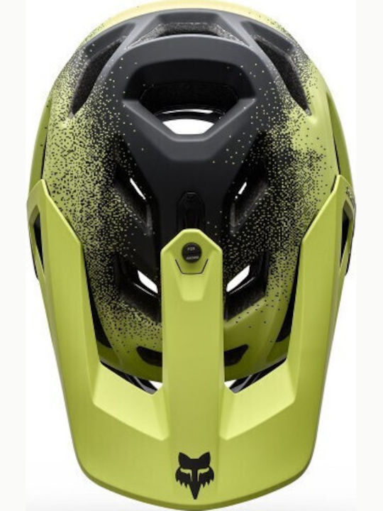 Fox Proframe Full Face Κράνος Ποδηλάτου Downhill / Βουνού Κίτρινο