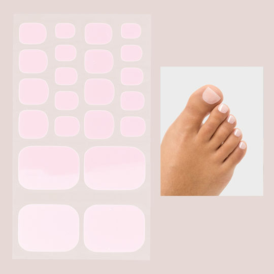 Parsa Nail Stickers Strips For Nails And Feet Rose Sheer 22 Pieces