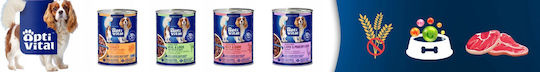 Reno Optivital Can Juicy Pieces Adult Dogs Beef Venison In Sauce 415g