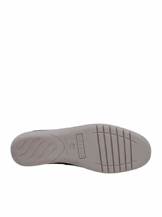 Ανατομικά Γυναικεία Slip-On Δερμάτινα Μπλε