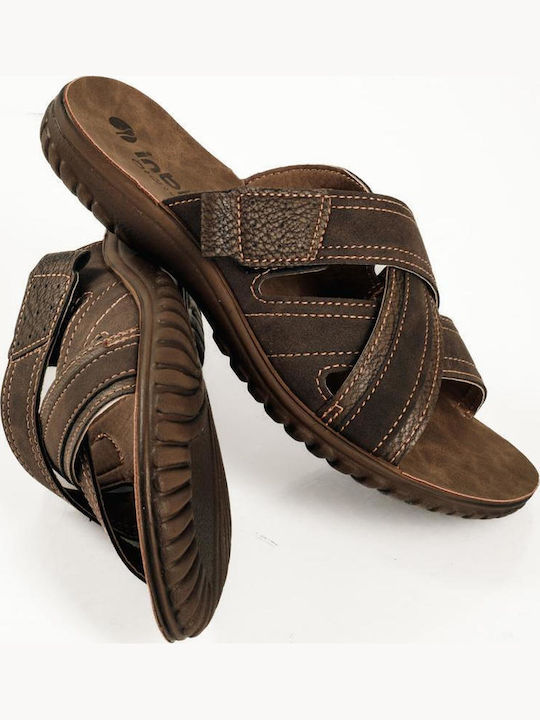 Herrensandalen in Braune Farbe