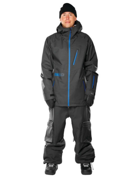 Thirty two I-004640-19 Ανδρικό Μπουφάν για Σκι & Snowboard Μαύρο