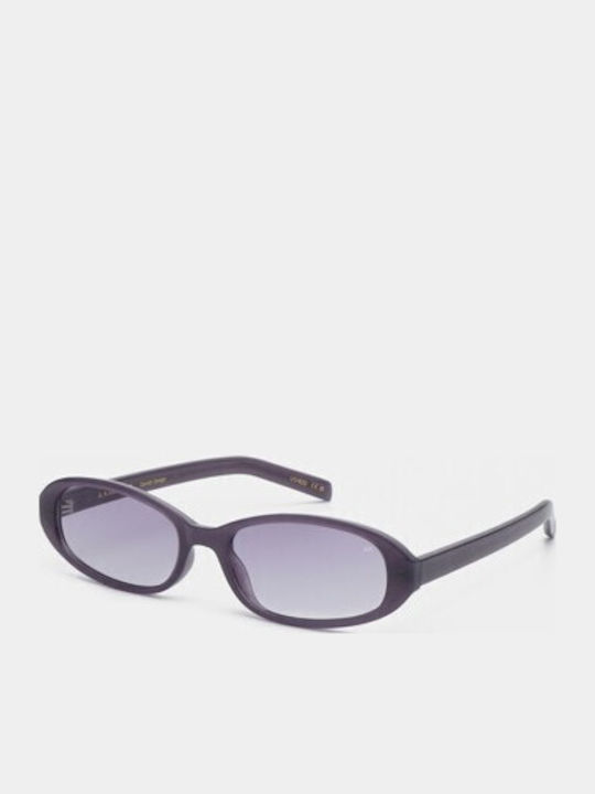 A.Kjaerbede Unisex Sonnenbrillen mit Lila Rahmen und Lila Gläser KL2415-009