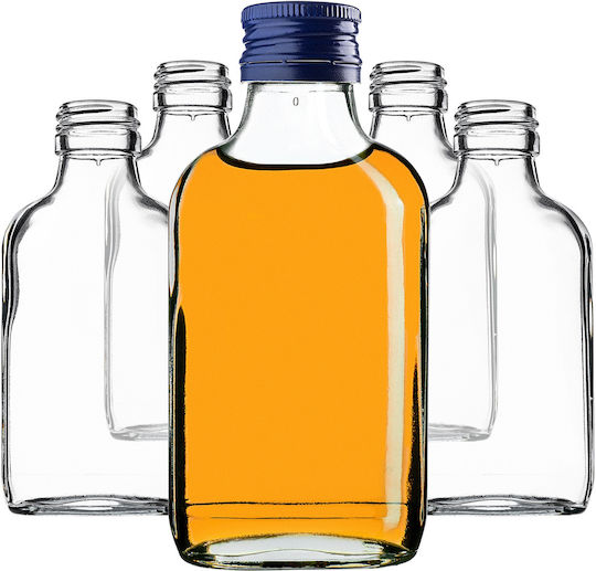 100ml Flask Bottle Blue Cap 1 Pc