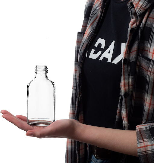 100ml Flask Bottle Blue Cap 1 Pc