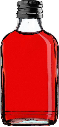 Kadax Wein-/Getränkeflaschen 100ml Schwarze Kappen 10 Stück
