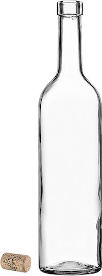 10 Pcs Glass Bottles Wine Liqueurs Wine Bottle 0.75l 750ml + Stoppers