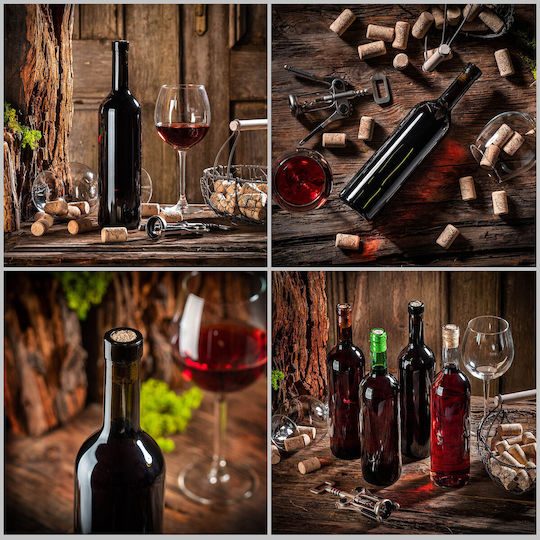 10 Pcs Glass Bottles Wine Liqueurs Wine Bottle 0.75l 750ml + Stoppers