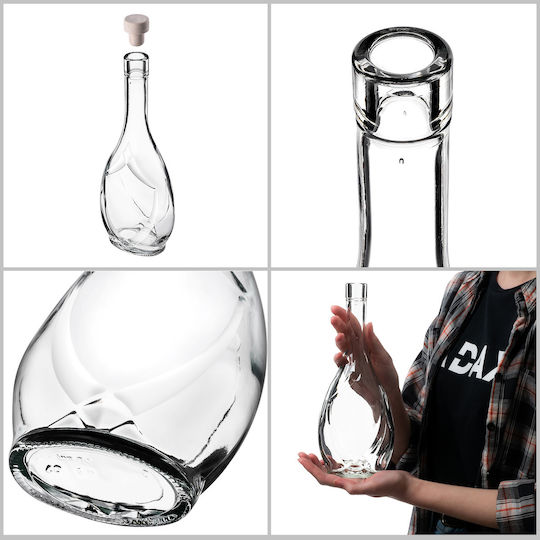 Sticlă Icona 500 Ml 0.5l Vin Lichioruri Sucuri Dop