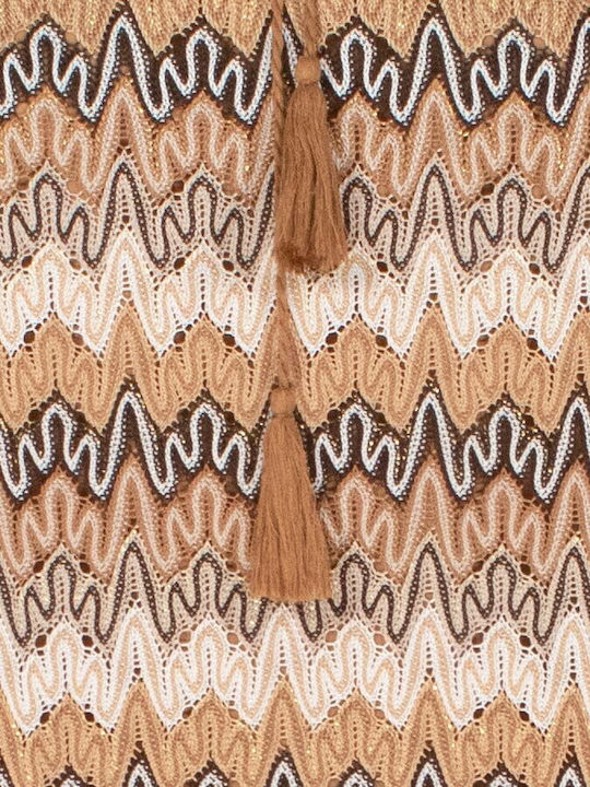 Forel Damen Maxi Kaftan Für Strand Beige