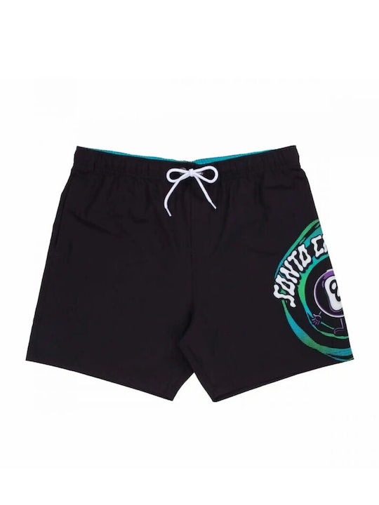 Santa Cruz Men's Swimwear Shorts Black with Prints