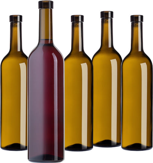 Kadax Wein-/Getränkeflaschen Liqueur Bordeaux 0,75 L 750ml Wein Cider Olive Flasche