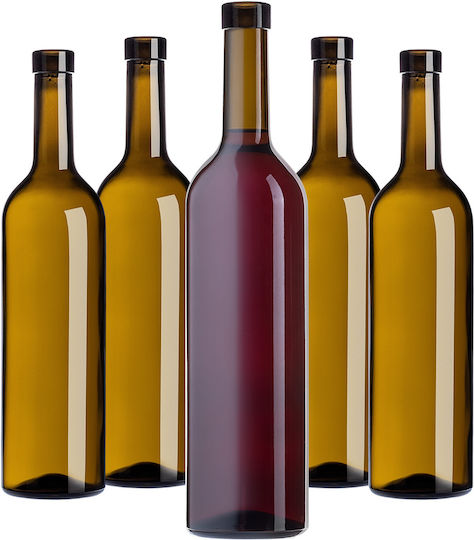 Kadax Wein-/Getränkeflaschen Liqueur Bordeaux 0,75 L 750ml Wein Cider Olive Flasche