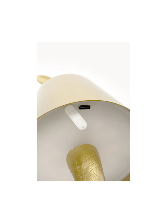 Kare Design Πορτατίφ LED με Χρυσό Καπέλο και Βάση